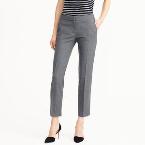 J Crew Italian Stretch Wool NWT Grey Paley Pant 2T